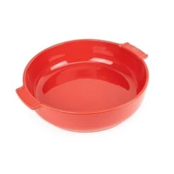 Peugeot Plat Four Rond Céramique Rouge 34 Cm