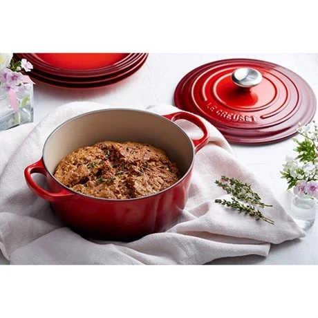 Le Creuset Cocotte Fonte Rond 26 Cm Cerise – Image 4