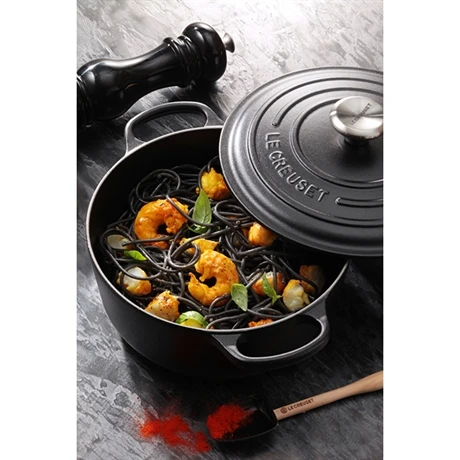 Le Creuset Cocotte Fonte Rond 20 Cm Noir Mat – Image 2