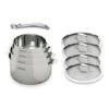 BEKA Lot De 4 Casseroles Evolution Et Un Manche + 4 Couvercles 14 à 20 Cm
