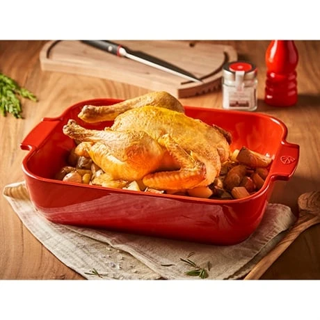 Peugeot Set 2 Petits Plats à Four Rouge Céramique 21 Et 25cm – Image 3