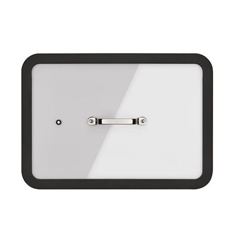 Plat à Four En Inox Avec Couvercle Transparent 36 X 25 Cm – Image 2