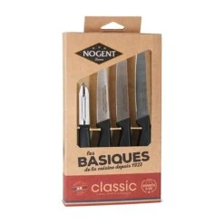 Coffret 4 Couteaux Kraft Classic Pro Noir