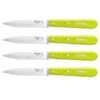 Opinel Set 4 Couteaux Office Lames Lisses Inox 10 Cm Coloris Pomme