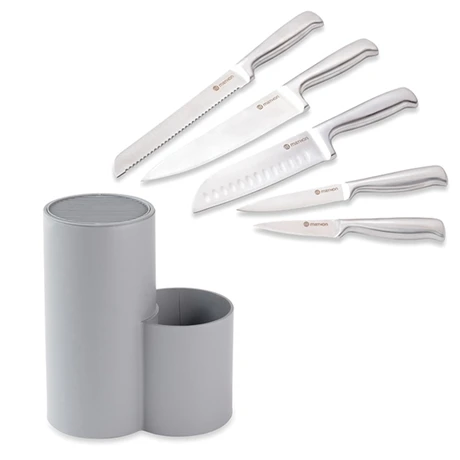 Lot Bloc Couteaux Universel Avec Porte-ustensiles Et Set De 5 Couteaux