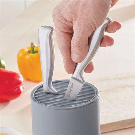 Lot Bloc Couteaux Universel Avec Porte-ustensiles Et Set De 5 Couteaux – Image 2