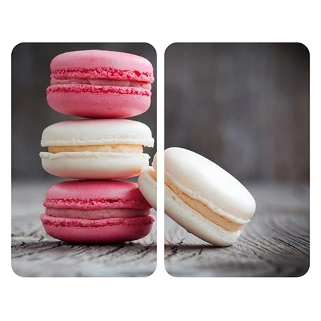 Set 2 Couvre-plaques Protection Motif Macarons – Image 2