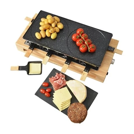 Set Appareils à Raclette Et à Fondue En Bois – Image 2