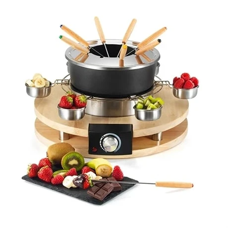 Set Appareils à Raclette Et à Fondue En Bois – Image 4