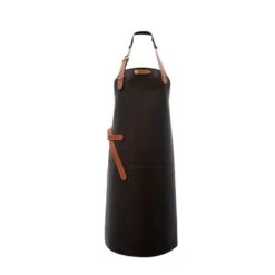 Tablier Kansas Cuir Noir Taille M 74 Cm